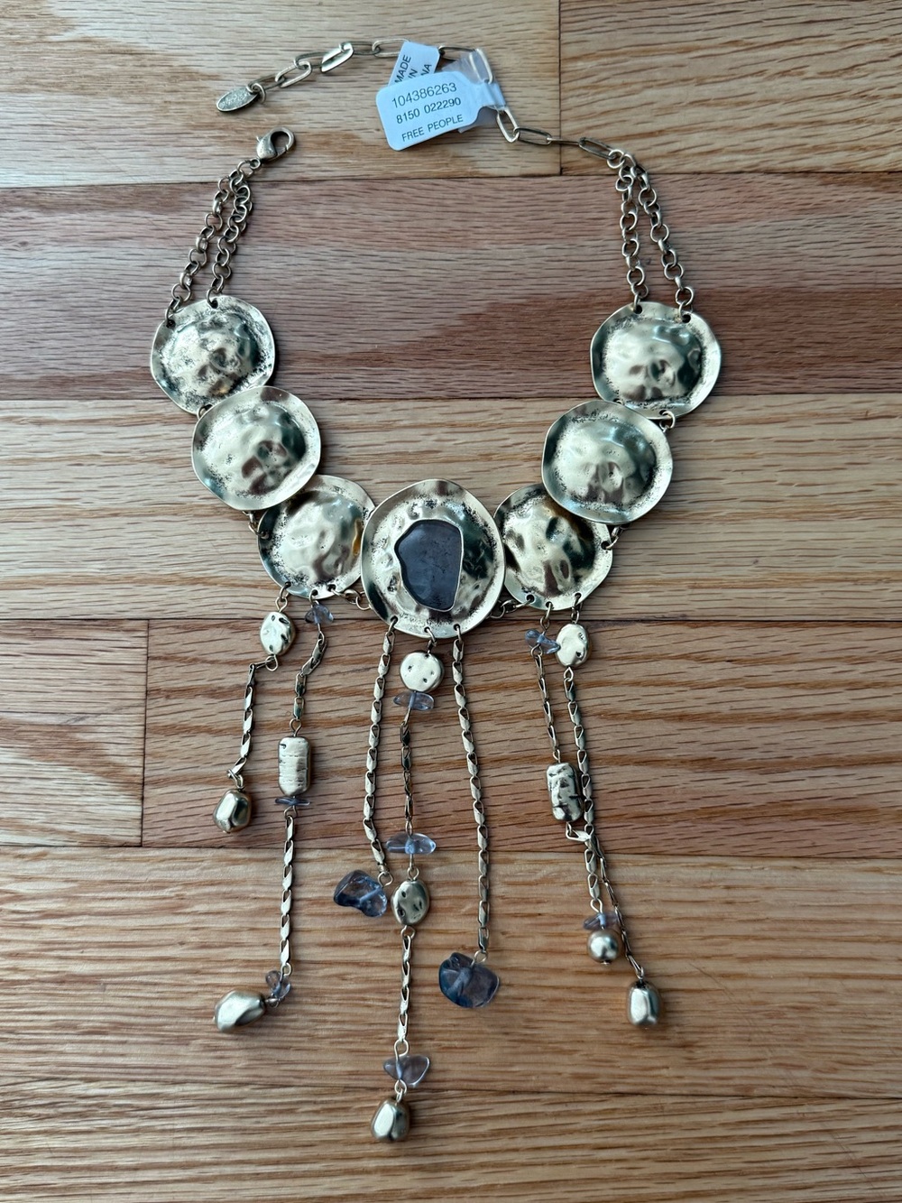 Free People Speak Up Statement Necklace NWT - Picture 4 of 5